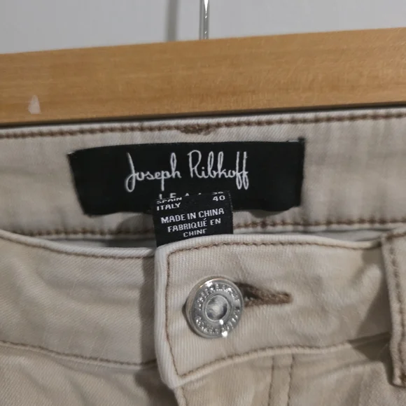 Joseph Ribkoff Taupe Straight Leg Jeans - Picture 3 of 12